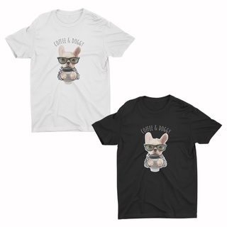 AIDEER Dog Collection เสื้อสกรีนลายหมา มีทั้งสีขาวและสีดำ COFFE &amp; DOGGY