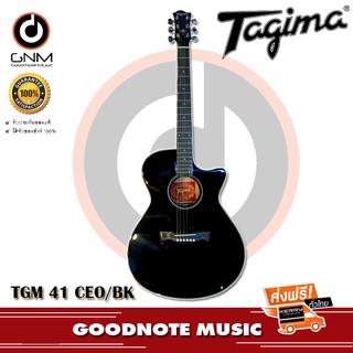 กีต้าร์โปร่งไฟฟ้า Tagima TGM 41 CEO/BK