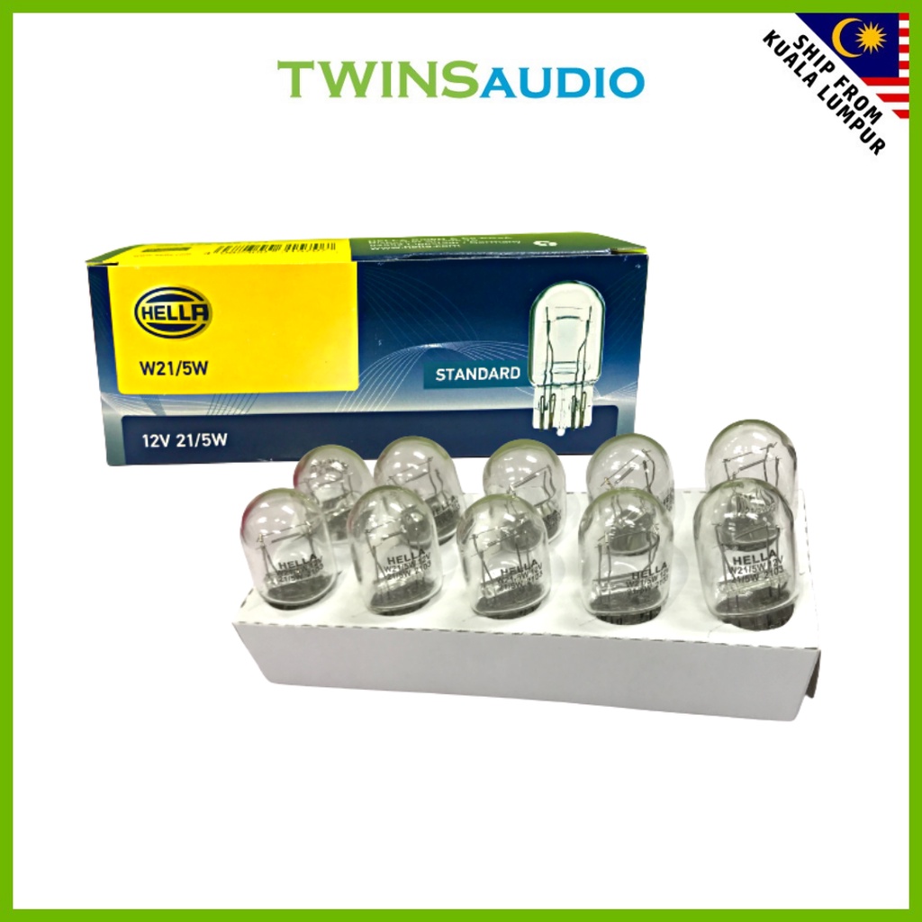หลอดไฟฮาโลเจน HELLA P21 5W P21W W21 5W GERMANY | Shopee Thailand