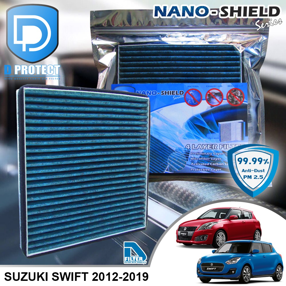 กรองแอร์-suzuki-ซูซูกิ-swift-2012-2019-สูตรนาโน-nano-shield-series-by-d-filter-ไส้กรองแอร์