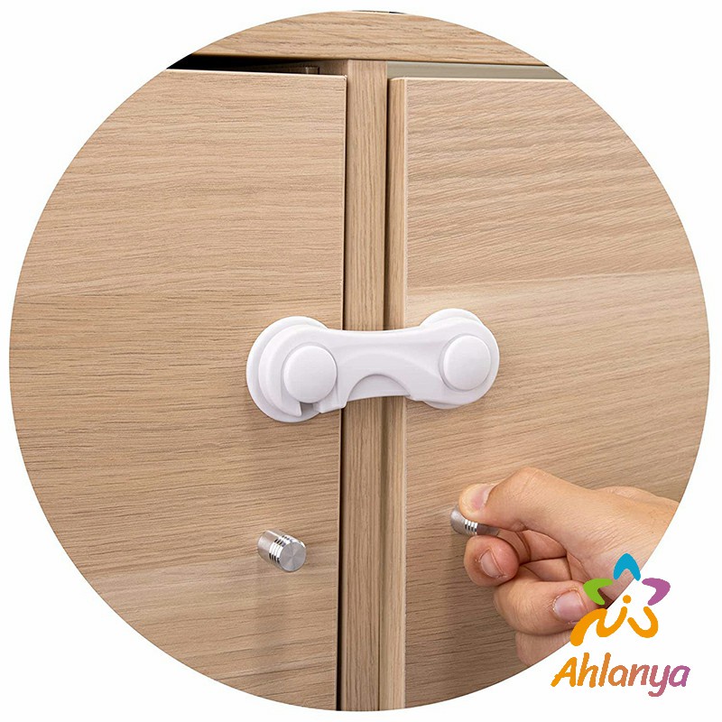 ahlanya-ตัวล็อคประตูตู้เย็น-แบบตะขอเกียว-ป้องกันไม่ให้เด็กเปิดลิ้นชัก-เพื่อความปลอดภัยในเด็ก-safety-lock