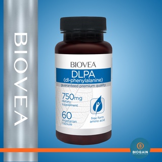 BIOVEA  DL-PHENYLALANINE (DLPA) 750 mg / 60 Vegetable Capsules