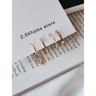 Earring  unique collection charm set ต่างหูสไตล์เกาหลี เครื่องประดับแฟชั่น