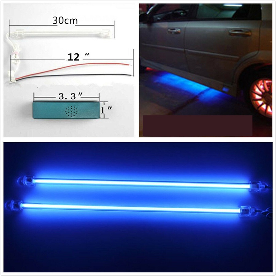Kit Néons CCFL Violet 15cm Pour Voiture - Éclairage Undercar Cathode Froide, 2 Lampes + Redresseur