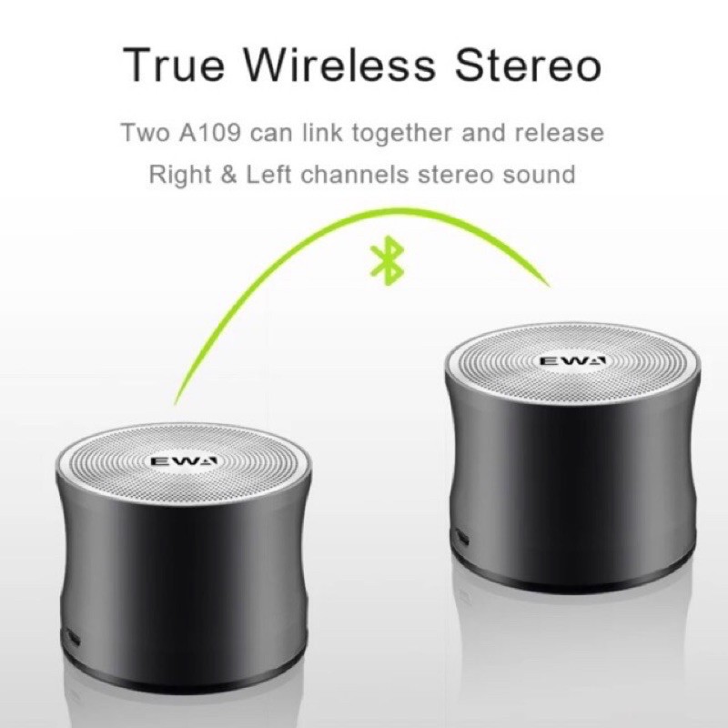 EWA A109 Pro Bluetooth Speaker ไร้สายสเตอริโอลำโพงบลูทูธแบบพกพา 5W ...