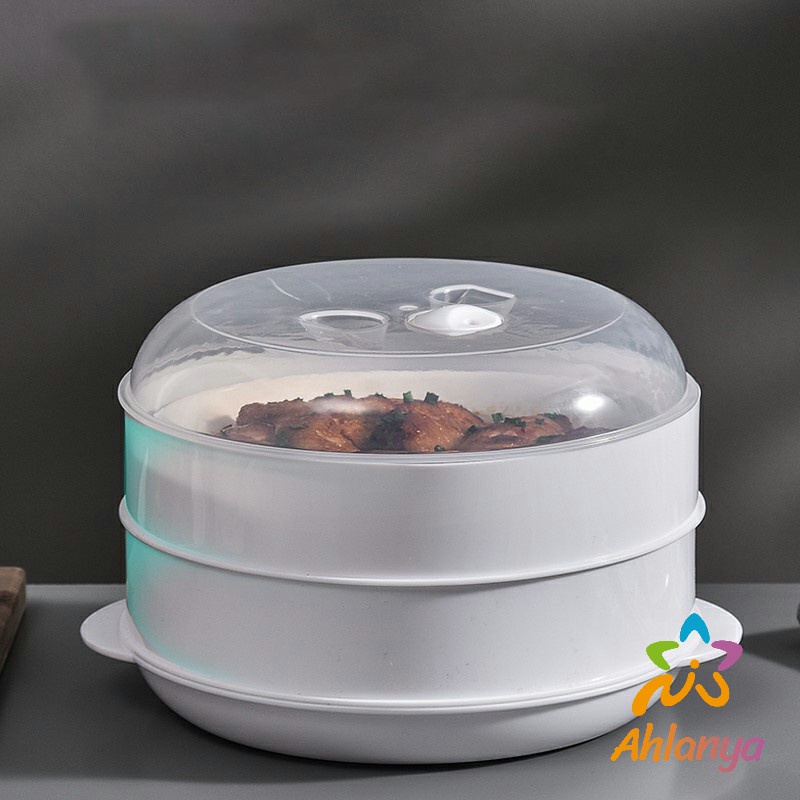 ahlanya-กล่องอุ่นอาหาร-ขนาด-1-ชั้น-ที่นึ่งกับไมโครเวฟ
