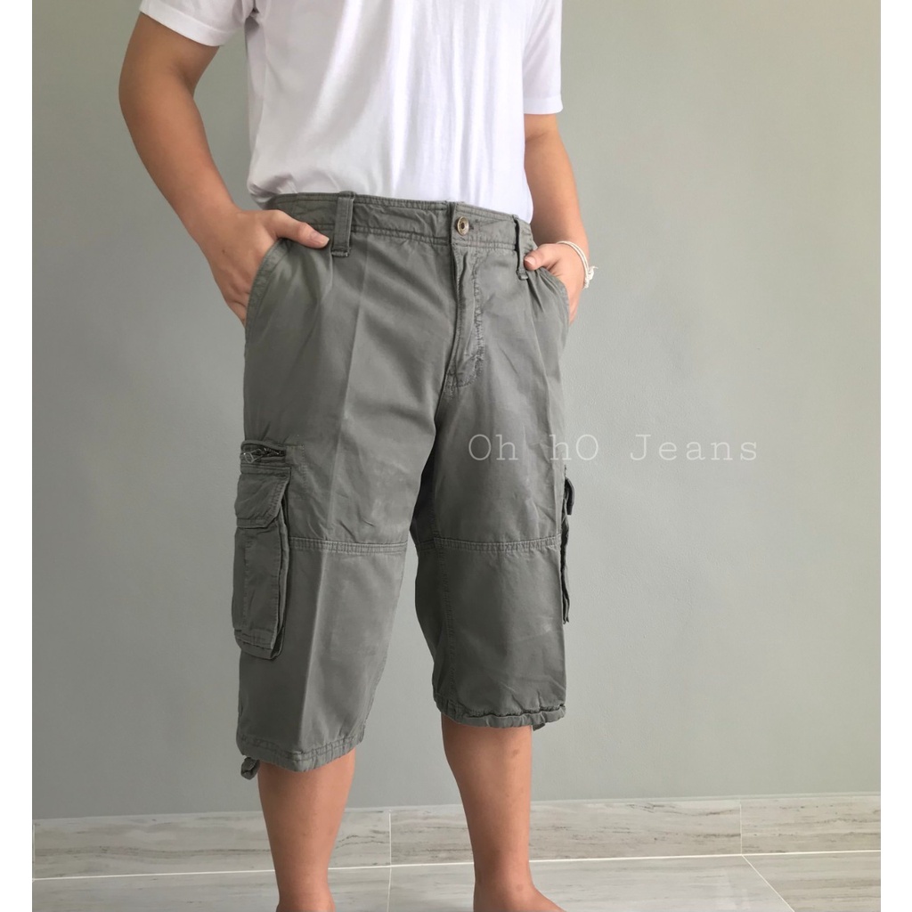 ภาพสินค้ากางเกงขาสั้นผ้าเกาหลี กางเกงขาสั้นผู้ชาย ขาสั้นสีชาย กางเกงลำลอง ผ้าเกาหลี งานแท้ cotton100% จากร้าน ohho_jeans บน Shopee ภาพที่ 3