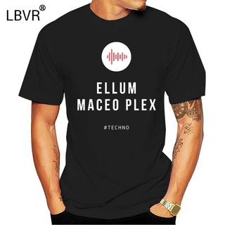 Ellum Maceo Plex Techno เสื้อยืดลําลอง ผ้าฝ้าย แขนสั้น คอกลม พิมพ์ลายตลก กันแดดS-5XL