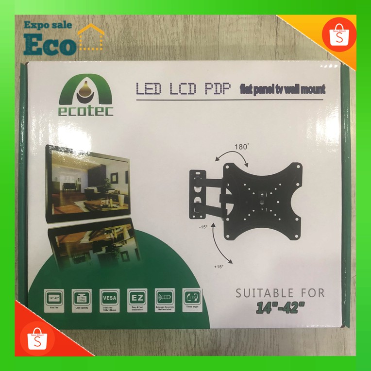 ราคาและรีวิวCP302 ขาแขวนทีวีแบบติดผนัง รองรับTV LCD,LED ขนาด 14-42นิ้ว ปรับได้ทุกทิศทาง รับน้ำหนักได้ 30 ก.ก TV Wall Bracket CP302S