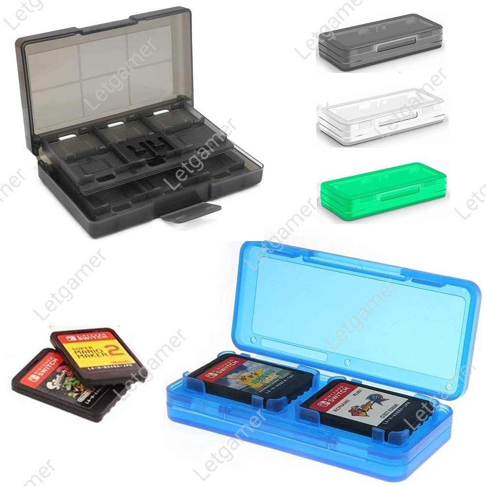 รูปภาพสินค้าแรกของกล่องใส่เกม 24 / 4 ตลับ Nintendo switch Game Card Case