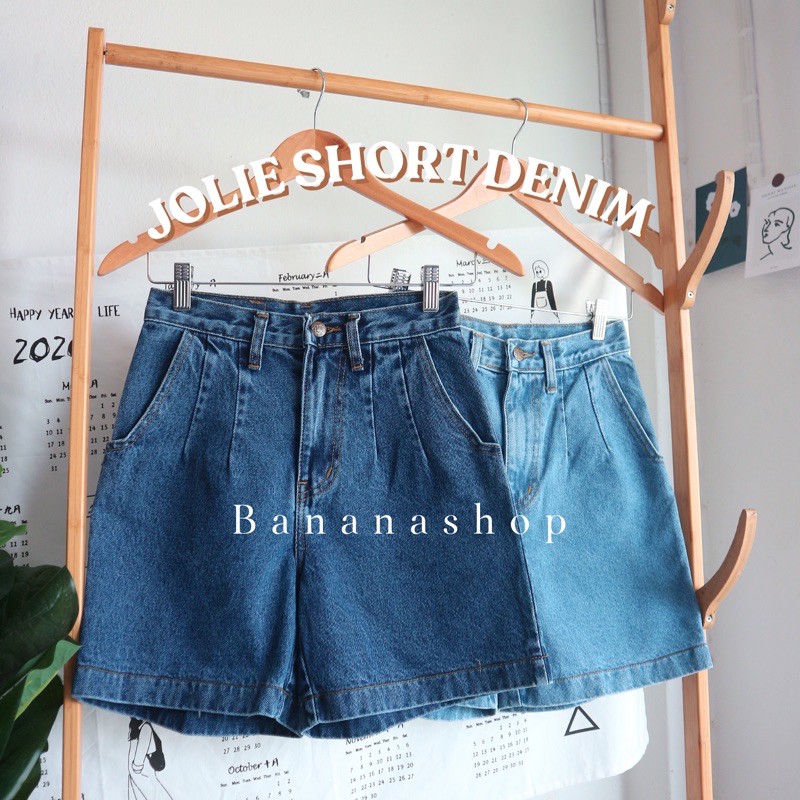 jolie-short-denim-กางเกงสามส่วน