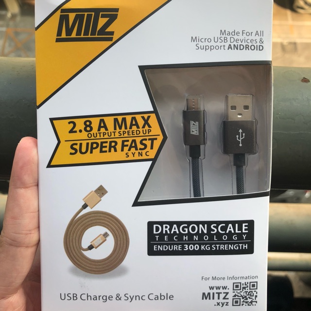 สายชาร์จ Mitz ยาว 2 เมตร แอนดรอยด์ | Shopee Thailand