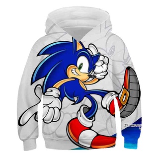 ภาพหน้าปกสินค้าเสื้อกันหนาว มีฮู้ด ลายการ์ตูนโซนิค 2 Sonic เหมาะกับฤดูร้อน สําหรับเด็กผู้ชาย และเด็กผู้หญิง อายุ 4-14 ปี ซึ่งคุณอาจชอบราคาและรีวิวของสินค้านี้