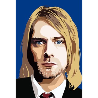 โปสเตอร์ Nirvana เนอร์วานา Kurt Cobain เคิร์ท โคเบน ตกแต่งผนัง รูปภาพ Music Poster วงร็อค โปสเตอร์วินเทจ โปสเตอร์วงดนตรี