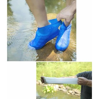 รองเท้าซิลิโคนหุ้มรองเท้า ใส่สำหรับกันน้ำ กันน้ำฝน กันเปื้อน  พกพาสะดวก ใส่เดินสบายไม่ลื่น