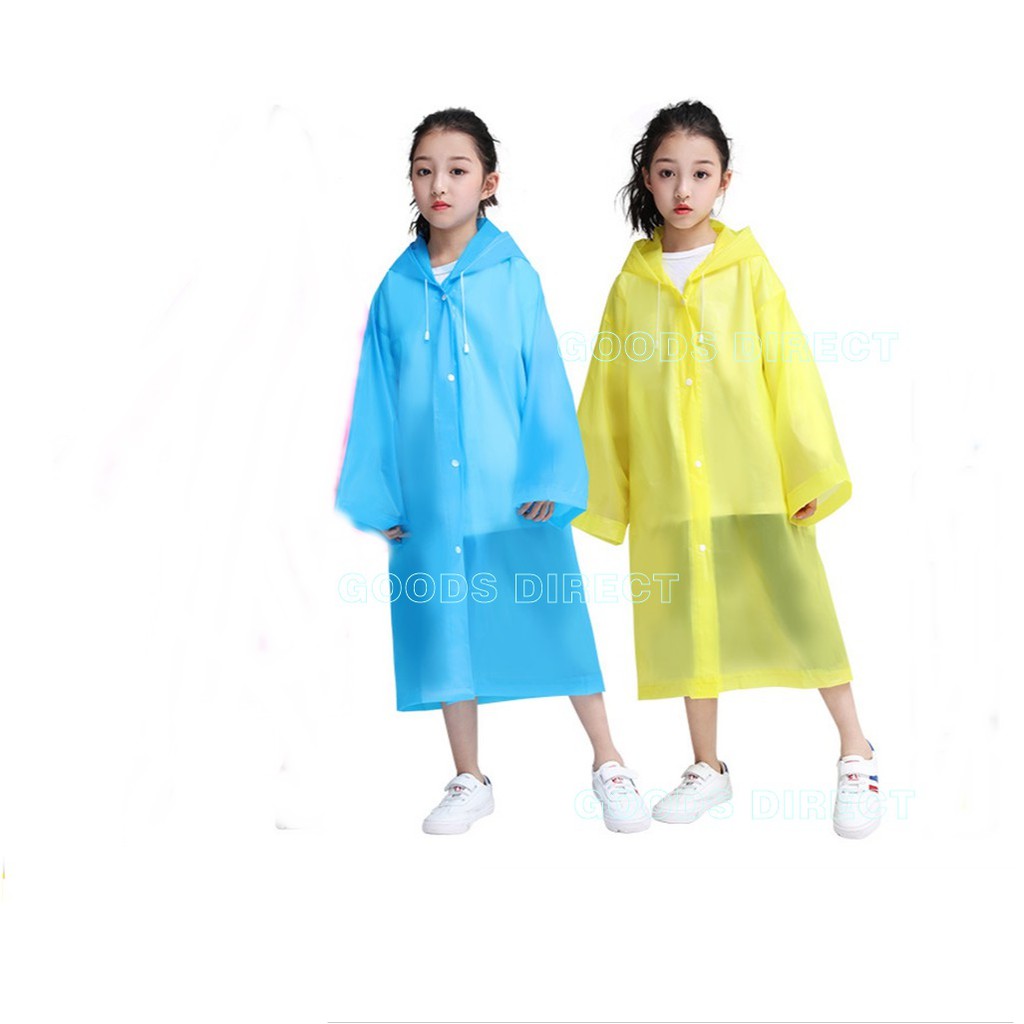 ภาพหน้าปกสินค้าเสื้อกันฝนเด็ก ชุดกันฝนเด็ก ชุดกันฝน เสื้อกันฝน EVA คุณภาพสูง ยืดหยุนได้ดี จากร้าน goodsdirect บน Shopee