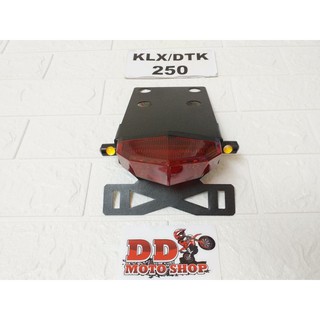 ท้ายสั้น KLX250/DTK250 โครงเหล็กหนา #1.2 mm #แบบใส่ไฟเลี้ยวตาแมว  ไฟท้าย KLX250/D-Tracker250