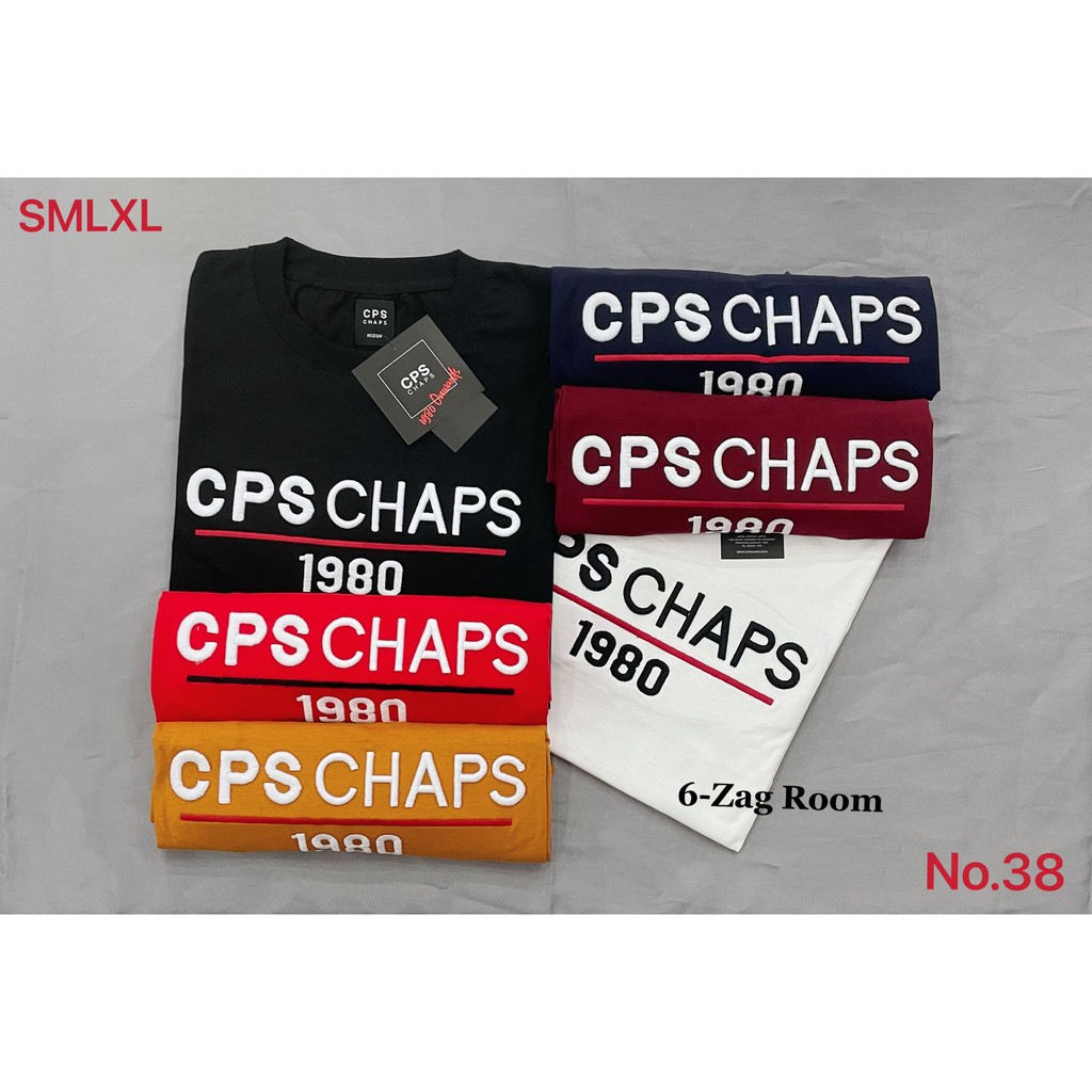 เสื้อยืดพื้น-งานปัก-งานป้าย-cps-chap-1980-s-m-l-xl-no-38