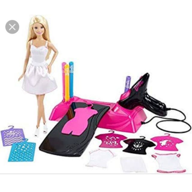 barbie-workshop-พ่นสีตกแต่งเสื้อหลายแบบ