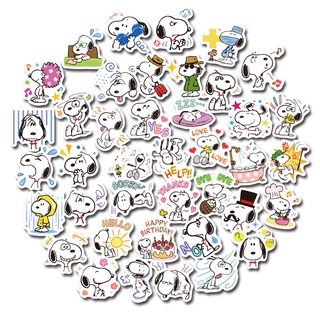 สติ๊กเกอร์การ์ตูน Snoopy น่ารักกันน้ํา 40 ชิ้น