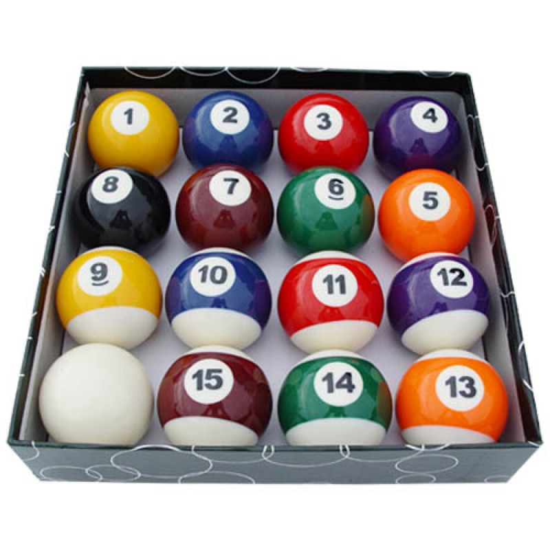 ภาพหน้าปกสินค้าลูกพูล ลูกผีลาย ลูกสนุ๊กเกอร์ Budget Pool/Snooker Ball Set (16 Balls)