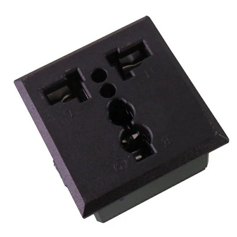 รูปภาพสินค้าแรกของปลั๊กตัวเมีย 3 ตา รองรับปลั๊กตัวผู้แบบ US EU UK ได้ outlet 3 pins US EU UK universal electrical AC power socket