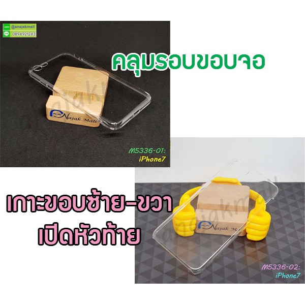 ภาพหน้าปกสินค้าเคสแข็งใส iphone7 คลุมรอบขอบจอ เกาะซ้าย-ขวา พร้อมส่งในไทย จากร้าน anajakmall บน Shopee