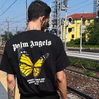 ราคาต่ำสุดเสื้อยืด Palm Angels Unisex คอลเลคชั่น 2020 [Limited Edition]S-3XL