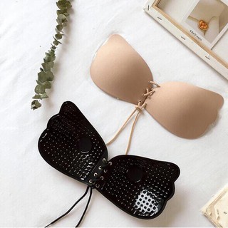 พร้อมส่งจากไทย💥Sanay Bra💥 (N003) บราปีกนก เชือกรูด (ทรงปีกผีเสื้อ) สั่งทำพิเศษ กาวเหนียว ติดทน