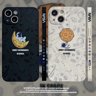 เคส astronaut oppo A5 2020 เปลือกซิลิโคนอ่อนนุ่ม ลายด้านข้าง เคสOPPOA15 A15S RENO5 RENO4 4G เคส OPPOF9 A54 A31 A53 2020 นักบินอวกาศ caseOPPOA5 2020 A92020 RENO 4F A93 A3S A5S case