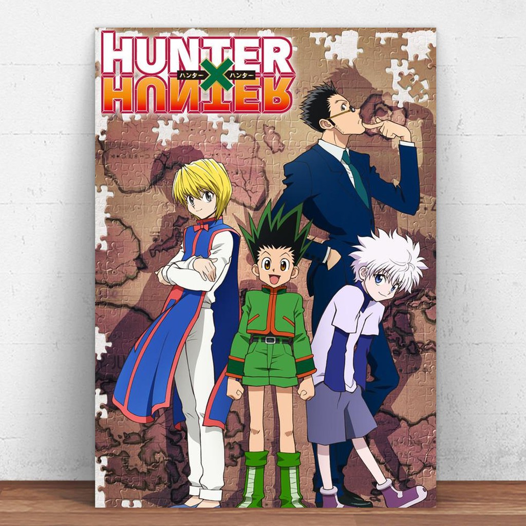 โปสเตอร์โลหะดีบุก ลายอนิเมะ Hunter x Hunter สไตล์โมเดิร์น สําหรับตกแต่ง ...