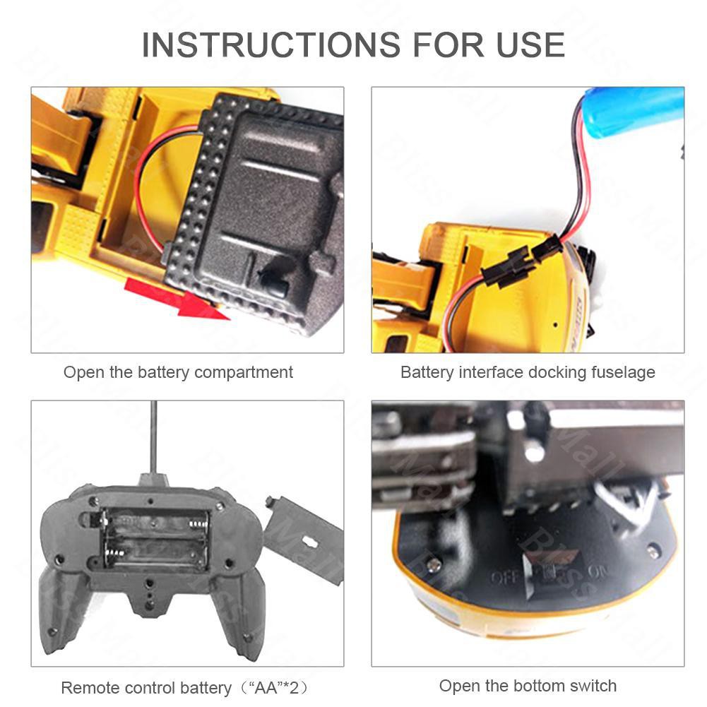 จัดส่งที่รวดเร็ว-2-4-rc-excavator-รถบังคับ-รถตักดิน-แม็คโคร-หัวตักเหล็กอร์เกลี่ยดิหัวตักเหล็กนคว