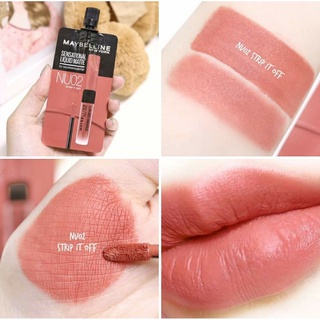 Maybelline Sensational Liquid Matte  เมเบอร์ลีนลิปซอง  โทนส้มอมชมพู ทาไปไหนก็ปัง ลุคลูกคุณหนูเริสมาก