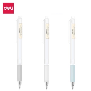 Deli ปากกาเจล 1 แท่ง 0.5mm ปากกา ปากกาดำ รุ่น A065B-01 อุปกรณ์การเขียน อุปกรณ์สำนักงาน Gel Pen