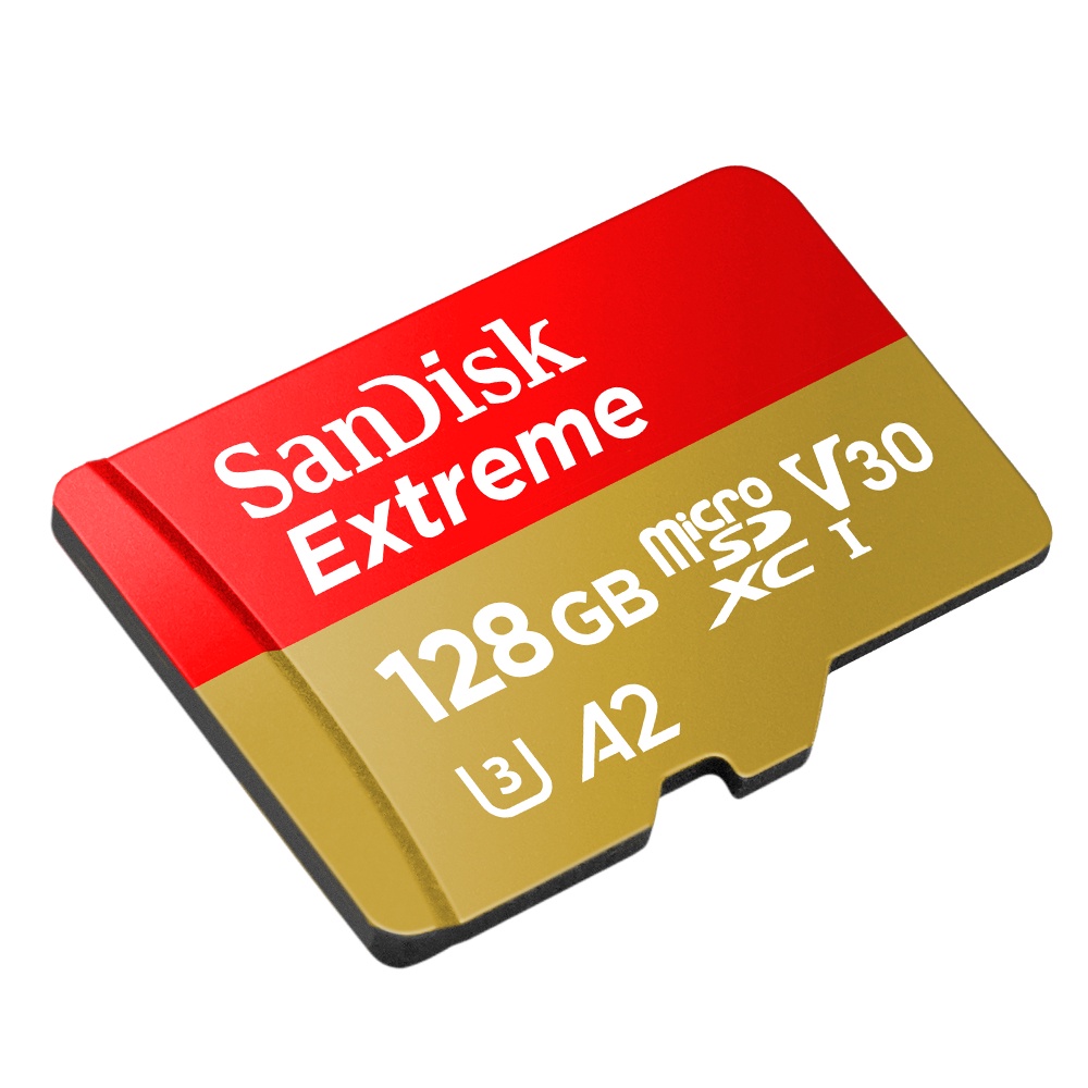 การ์ดหน่วยความจำ-sandisk-extreme-microsdxc-128gb-v30-u3-c10-a2-190mb-s-r-90mb-s-red-gold-sdsqxaa-128g-gn6mn-by-banana-it
