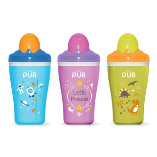 Pur แก้วเก็บอุณหภูมิพร้อมหลอดดูด INSULATED STRAW CUP 69009