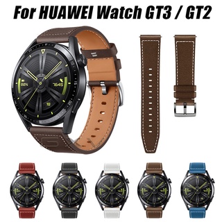สินค้า สายนาฬิกาข้อมือหนังวัวแท้สําหรับ Huawei Watch Gt3 46มม. Gt2 Pro สําหรับ Huawei Watch 3/3 Pro Gt2 46มม.