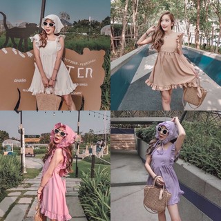 ภาพหน้าปกสินค้าMute - ✨Dolly dress เดรสสั้นพร้อมที่โพกผม เดรสที่โพกผม เดรสไปทะเล มินิเดรสไปทะเล ที่เกี่ยวข้อง