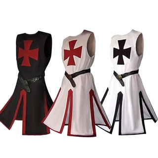 เสื้อทูนิค ลายนักรบยุคกลาง Knight Templar Crusader สําหรับผู้ใหญ่