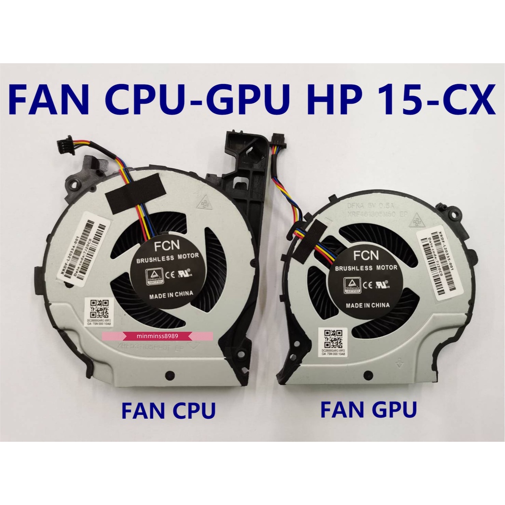 พัดลม HP COMPAQ FAN CPU GPU 15-CX พัดลมระบายความร้อน | Shopee Thailand