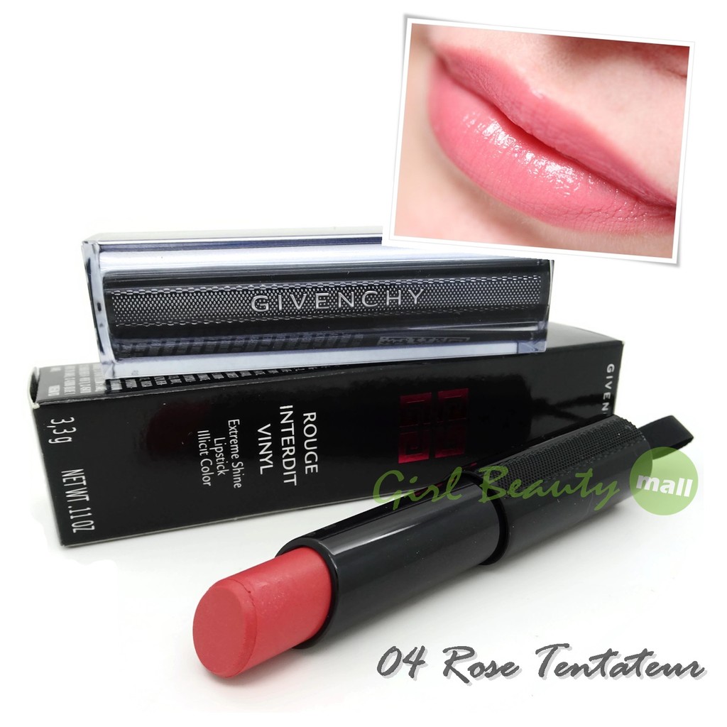 GIVENCHY Rouge Interdit Vinyl Color Enhancing Lipstick 04 R