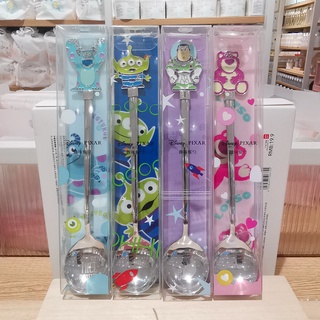 Miniso MINISO Premium Disney Pixar Series ช้อนโต๊ะ ช้อนสตรอเบอร์รี่ หมีซัลลิแวน สามตา