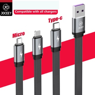 สายชาร์จเร็ว 6 แอมป์ Joceey 6A JDC-075 แท้ รองรับ USB Type C Micro IP ความไวในการชาร์จ 6Aสายชาร์จ+ส่งข้อมูลเร็วสุด