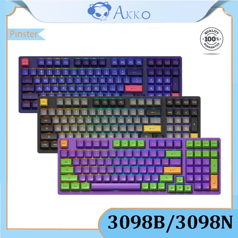 Akko 3098B/3098N EVA คีย์บอร์ดเมคคานิคอล สามโหมด RGB | Shopee Thailand