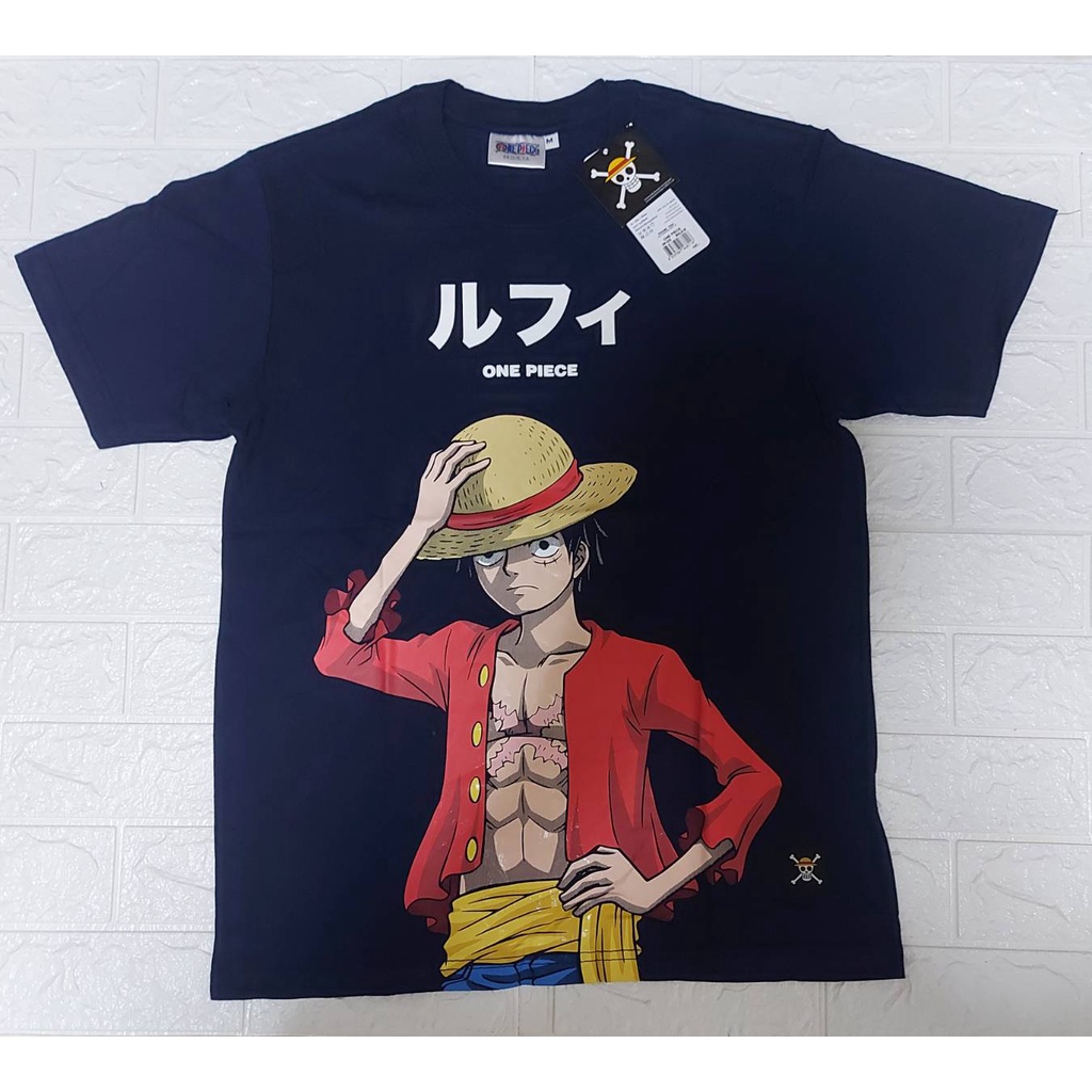 เสื้อยืดวันพีช-one-piece-op-033-nv-สีกรม