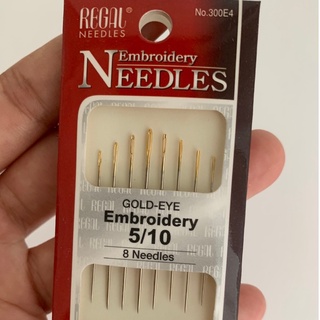 เข็มปักผ้า รวมเบอร์ขนาดเล็ก 5/10 เข็มคุณภาพอย่างดี แบรนด์ญี่ปุ่น Regal Needles