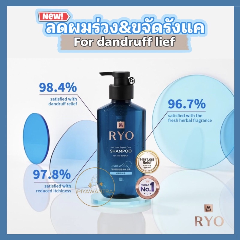 ภาพหน้าปกสินค้าโปรโมชั่น Ryo Anti Dandruff Care Shampoo แชมพูลดผมร่วง ขจัดรังแค หอมสดชื่น