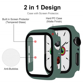 ภาพขนาดย่อของภาพหน้าปกสินค้ากระจกนิรภัย Protector เต็มรูปแบบป้องกันนาฬิกาสำหรับ Apple Watch 7 se 6/5/4 3 38mm 40mm 42mm 44mm 41mm 45mm PC กันชนกรอบป้องกันหน้าจอฟิล์ม Scratch & Impact Resistance Anti Shock สำหรับ IWatch อุปกรณ์เสริม เคสสมาร์ทวอทช์ T500 pro w34 x7 จากร้าน szocool.th บน Shopee ภาพที่ 3