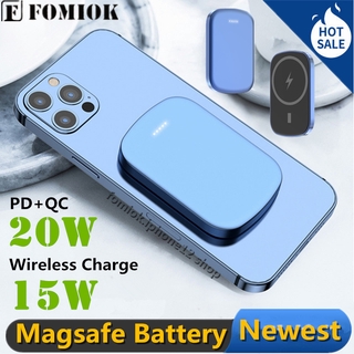 ภาพหน้าปกสินค้า2021 NEW 10000mAh Magsafe Power Bank External Auxiliary Battery for Iphone 13 12 Pro Max 12 Mini Magsafing Powerbank Magnetic Wireless Charger 5000mAh ที่เกี่ยวข้อง