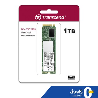 ราคาและรีวิวTranscend  PCIe NVMe M.2 SSD 1TB:MTE220S: รับประกัน 5 ปี หรือ **รับประกันไม่เกิน 2,200 TBW**- มีใบกำกับภาษี-TS1TMTE220S